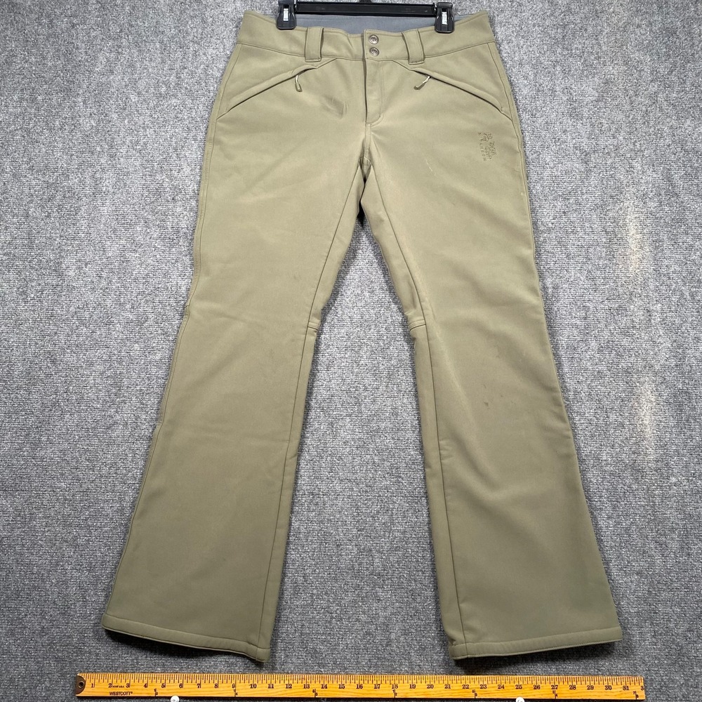 Mountain Hardwear Women's Olive Softshell Hiking Pants Size 10 1616741